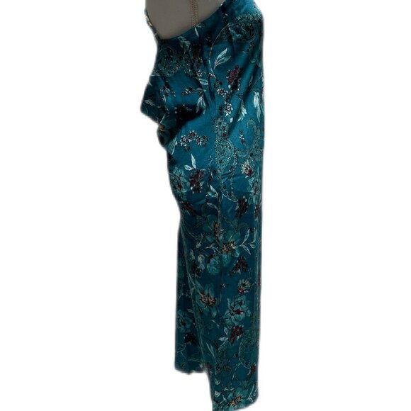 NWT Band Of The Free Audette Teal Floral Halter Midi Dress - Picture 7 of 16